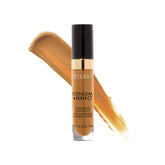 Milani Conceal + Perfect Longwear Deep Tan concealer bottle closeup for full coverage.
