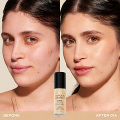 Milani Conceal + Perfect redness coverage creates an even complexion.