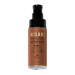 Milani Conceal + Perfect waterproof test showing sweat resistance