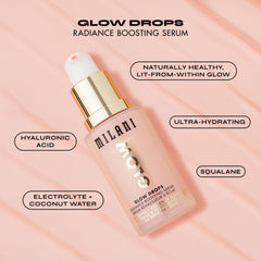 Milani Glow Drops squalane-hyaluronic-acid combo demonstrates moisture benefits