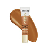 Milani Glow Hydrating Skin Tint bottle close-up showing dewy finish