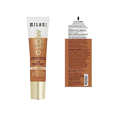 Milani Glow Hydrating Skin Tint swirl demonstrates seamless blend for natural look