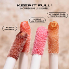Milani Keep It Full Champagne swirl on lips for luminous fuller look.