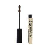 Milani Mascara bottle close-up highlights brown-black shade and long-lasting wear.