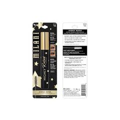 Milani Mascara root-to-tip coating highlights lift and separation for voluminous lashes.
