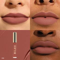 Milani Stay Put Liquid Lipstick with precision doe-foot applicator for clean application