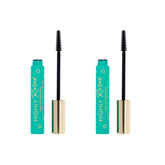 Milani tubing mascara bottle closeup highlights nourishing formula and sleek packaging.
