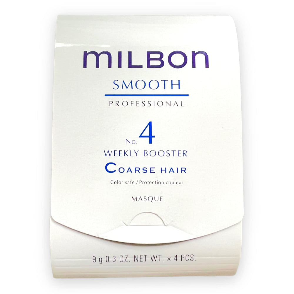 Milbon Smooth No.4 Weekly Booster pack shot for coarse hair