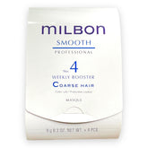 Milbon Smooth No.4 Weekly Booster pack shot for coarse hair