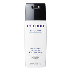 Milbon Smooth Smoothing Shampoo bottle offers silky, manageable coarse hair with refreshing foam