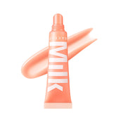 Milk Makeup Balmade Electrolyte Lip Balm Ion close-up application showing hydrating shine