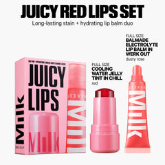 Milk Makeup Balmade Electrolyte Lip Balm Werk Out in Dusty Rose hydrates lips with shine.