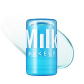 Milk Makeup Cooling Water Jelly Serum tube emphasizes travel-friendly design for cooling relief.