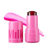 Milk Makeup Cooling Water Jelly Tint Burst Poppy Pink on lips for hydrating color