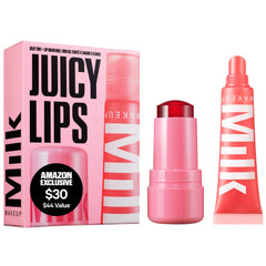 Milk Makeup Cooling Water Jelly Tint Chill Red on lips for vibrant, long-lasting color.
