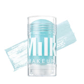 Milk Makeup Cooling Water Under Eye Gel Stick close up showing puffiness reduction and hydration.