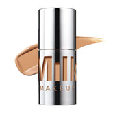 Milk Makeup Future Fluid concealer bottle shows vegan packaging for on-the-go coverage
