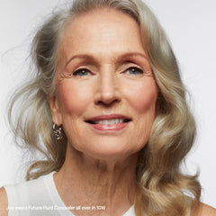 Creamy texture close-up reveals smooth, breathable coverage by Milk Makeup Future Fluid