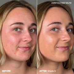 Milk Makeup Hydro Grip buildable coverage on cheek evens skin tone