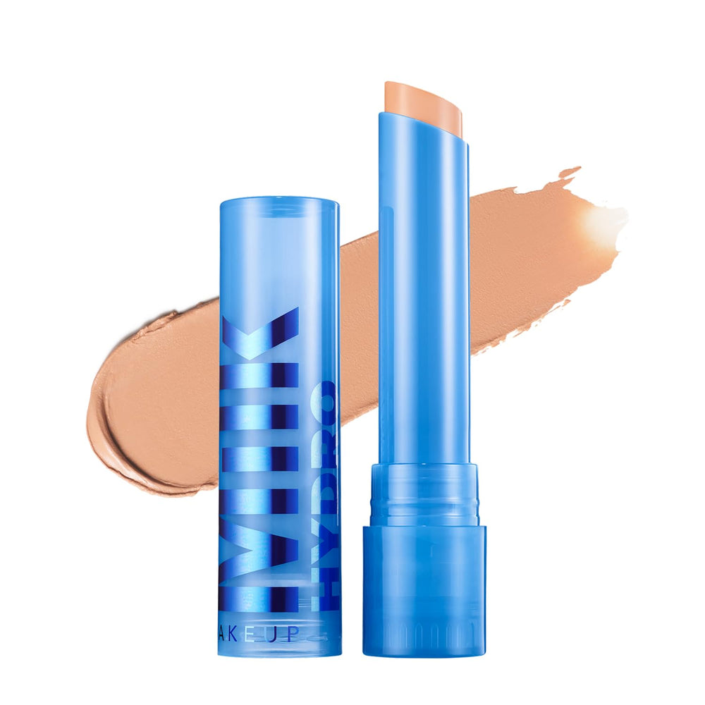 Milk Makeup Hydro Grip Gel Concealer packaging open showing the slim complexion stick