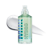 Milk Makeup Hydro Grip Primer bottle with pump showing clear gel and hydration.