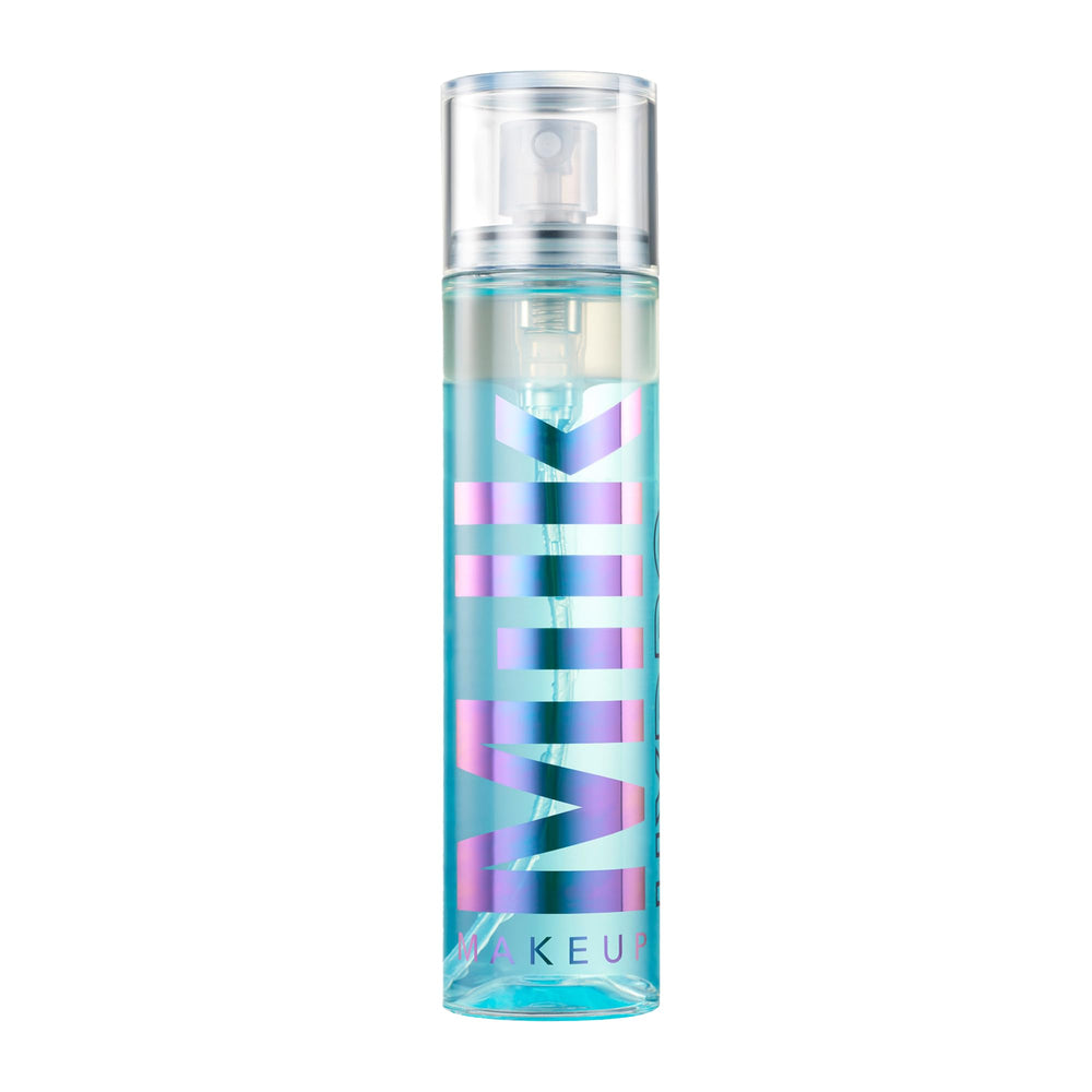 Milk Makeup Hydro Grip Set + Refresh Spray bottle with lightweight hydration and makeup grip.