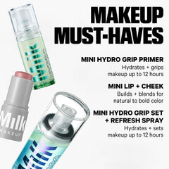 Milk Makeup Hydro Grip Set + Refresh Spray mist for a glassy finish