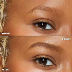 Milk Makeup KUSH Brow Tint shows water-resistant finish in daylight