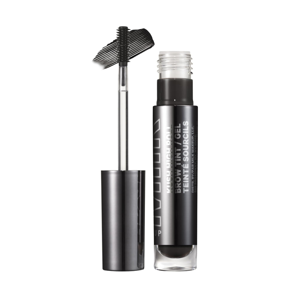 Milk Makeup KUSH brow tint bottle close-up showing shade Cypher for defined brows