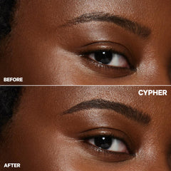 Milk Makeup KUSH brow tint brushed on for fuller natural arches