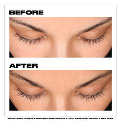Milk Makeup KUSH serum drops on lashes hint at conditioning and fuller-looking results.