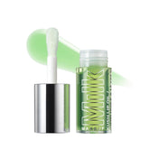 Milk Makeup Kush Lip Oil close-up shows sheer hydration and non-sticky shine.