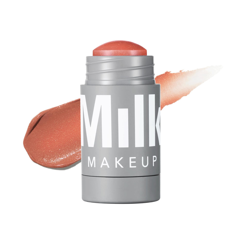 Milk Makeup Lip and Cheek Stick twist-off cap demonstrates easy application