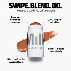 Milk Makeup Matte Bronzer Stick along the jawline to define features softly.