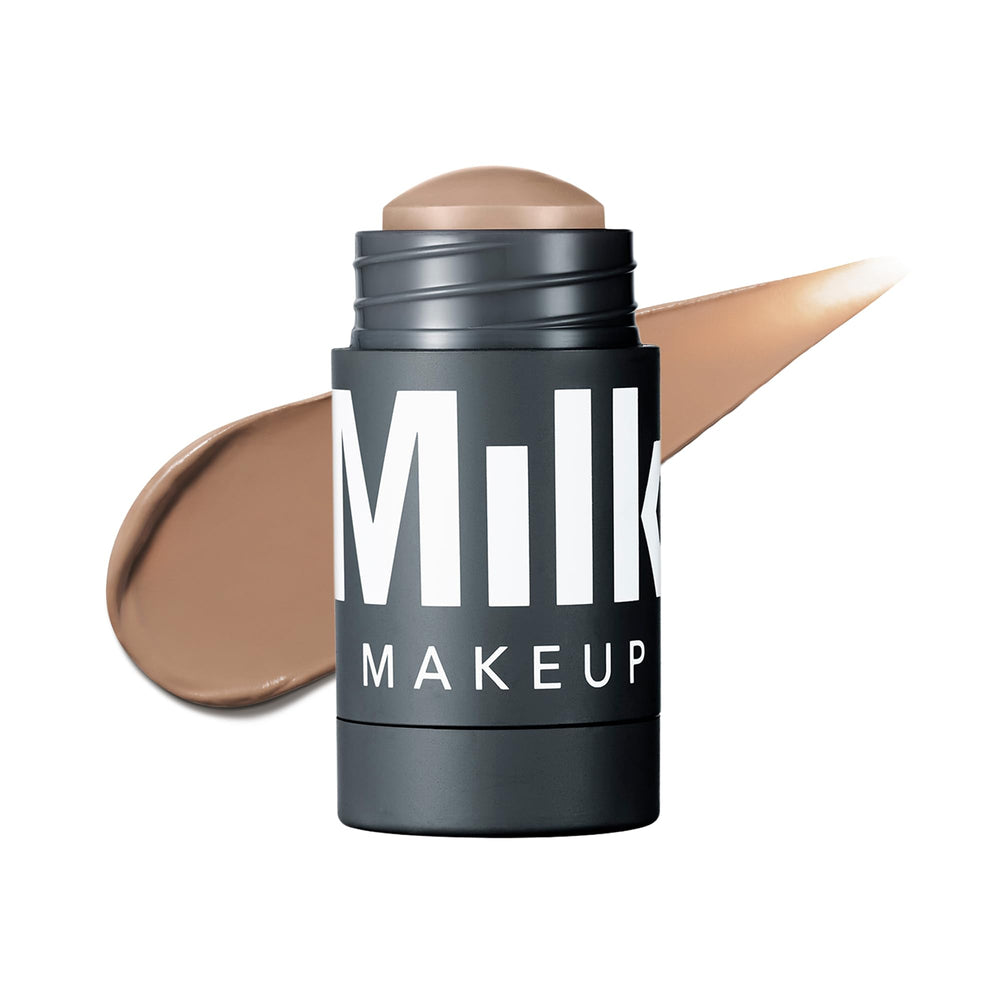 Milk Makeup Sculpt Stick cool-tone swatches create natural shadow depth.