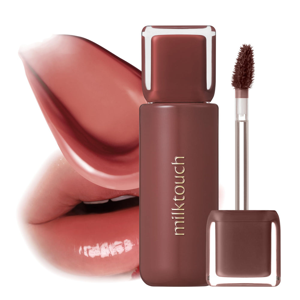 MILKTOUCH Jelly Fit Lip Tint Fallen Coco bottle with glassy finish
