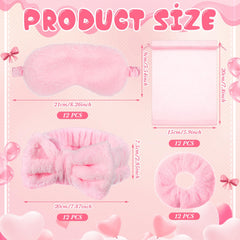 Mimorou plush eye mask pink promotes restful sleep and relaxation.