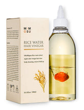 Mimosu Apple Cider Vinegar Hair Rinse bottle closeup supports scalp balance and nourishment.