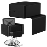 MIMWOW salon booster seat side-view shows compact comfort for kids during haircuts.