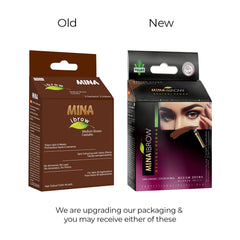 MinaiBrow brush-and-mix tool enables precise, natural-looking color application.