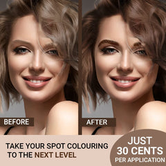 MinaiBrow spot coloring application for precise, natural results.