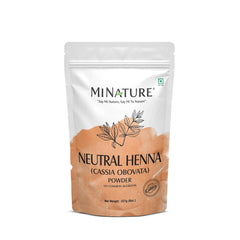 minature Pure Neutral Henna Powder Cassia Obovata jar highlighting hair conditioning without color