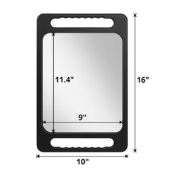 Mineloff 16x10 HD glass mirror delivers sharp reflections with fast fog removal.