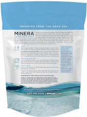 Minera Dead Sea Salt bulk bag closeup unscented for spa baths