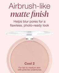 Mineral Fusion buildable coverage swirl shows light to full matte look
