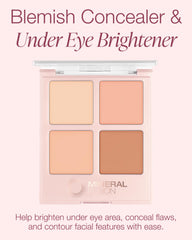 Mineral Fusion Concealer Palette Quad under eye brightening to reduce dark circles naturally