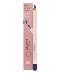 Mineral Fusion Eye Pencil Navy Azure packaging shows eco-friendly packaging in clean beauty style