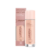 Mineral Fusion liquid foundation Cool 2 Light bottle demonstrates cool undertones for day-to-day wear.