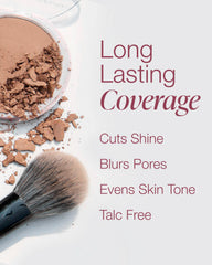 Mineral Fusion pressed powder foundation anti-aging ingredients swatch highlights radiance and glow.