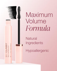 Mineral Fusion So Classy Volume Mascara Black lashes with full volume and definition